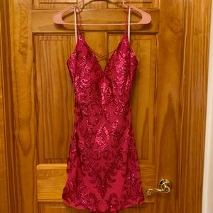 NWOT Hot Pink Windsor Dress with Sequins